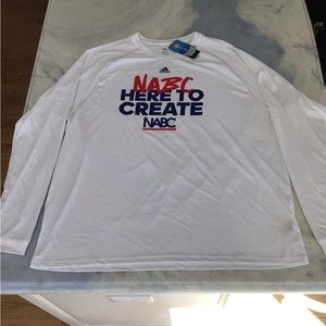 New Men’s Adidas Long-Sleeve shirt. Size 3XL.  White.  Big/Tall. New w/Tags.